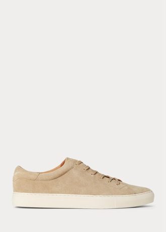 Pantofi bej Ralph Lauren Jermain din piele intoarsa pentru barbati Pantofi bej Ralph Lauren Jermain din piele intoarsa pentru barbati