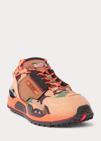 Pantofi camo/maro Ralph Lauren PS200 pentru bărbați Pantofi camo/maro Ralph Lauren PS200 pentru bărbați