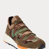 Pantofi Camo pentru bărbați Ralph Lauren Trackster 200II Camo din tricot Pantofi Camo pentru bărbați Ralph Lauren Trackster 200II Camo din tricot