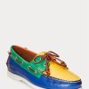Pantofi casual din piele color-blocate Ralph Lauren Merton pentru bărbați multicolori Pantofi casual din piele color-blocate Ralph Lauren Merton pentru bărbați multicolori