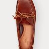 Pantofi casual Ralph Lauren Merton din piele maro intens pentru bărbați Pantofi casual Ralph Lauren Merton din piele maro intens pentru bărbați