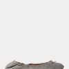 Pantofi de balet de damă gri Ralph Lauren The Suede Pony Pantofi de balet de damă gri Ralph Lauren The Suede Pony
