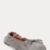 Pantofi de balet de damă gri Ralph Lauren The Suede Pony Pantofi de balet de damă gri Ralph Lauren The Suede Pony