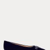 Pantofi de balet din catifea Lilah Ralph Lauren de damă bleumarin Pantofi de balet din catifea Lilah Ralph Lauren de damă bleumarin