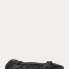 Pantofi de balet din piele de miel matlasată Ralph Lauren de damă negri Pantofi de balet din piele de miel matlasată Ralph Lauren de damă negri