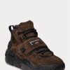 Pantofi de căprioară înalți Ralph Lauren PS100, ciocolați, pentru bărbați