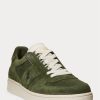 Pantofi de căprioară pentru bărbați, Ralph Lauren, de culoare olivă Pantofi de căprioară pentru bărbați, Ralph Lauren, de culoare olivă