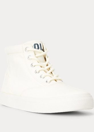 Pantofi de damă crem Ralph Lauren Bryn înalți