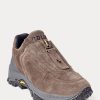 Pantofi de damă, gri închis, cu fermoar, Ralph Lauren, Grayson, din piele de căprioară Pantofi de damă, gri închis, cu fermoar, Ralph Lauren, Grayson, din piele de căprioară