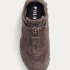 Pantofi de damă, gri închis, cu fermoar, Ralph Lauren, Grayson, din piele de căprioară Pantofi de damă, gri închis, cu fermoar, Ralph Lauren, Grayson, din piele de căprioară