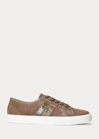 Pantofi de damă, gri închis, din piele intoarsa, Ralph Lauren Janson II Pantofi de damă, gri închis, din piele intoarsa, Ralph Lauren Janson II
