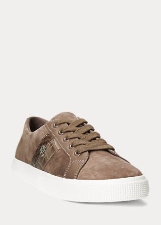Pantofi de damă, gri închis, din piele intoarsa, Ralph Lauren Janson II Pantofi de damă, gri închis, din piele intoarsa, Ralph Lauren Janson II