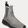 Pantofi de damă, gri, Ralph Lauren, din piele de căprioară, cu șosete Pantofi de damă, gri, Ralph Lauren, din piele de căprioară, cu șosete