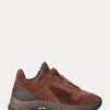 Pantofi de damă maro Ralph Lauren Grayson, din piele de căprioară, cu fermoar Pantofi de damă maro Ralph Lauren Grayson, din piele de căprioară, cu fermoar