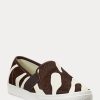 Pantofi de damă maro Ralph Lauren Jinny Haircalf Slip-On Pantofi de damă maro Ralph Lauren Jinny Haircalf Slip-On