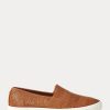 Pantofi de damă maro Ralph Lauren Jinny Woven Slip-On Pantofi de damă maro Ralph Lauren Jinny Woven Slip-On
