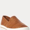 Pantofi de damă maro Ralph Lauren Jinny Woven Slip-On Pantofi de damă maro Ralph Lauren Jinny Woven Slip-On