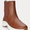 Pantofi de damă maro Ralph Lauren Rylee din piele lustruită Pantofi de damă maro Ralph Lauren Rylee din piele lustruită