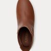 Pantofi de damă maro Ralph Lauren Rylee din piele lustruită Pantofi de damă maro Ralph Lauren Rylee din piele lustruită