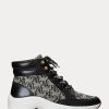 Pantofi de damă, negri/gri, Ralph Lauren Rylee, cu monogram, jacquard Pantofi de damă, negri/gri, Ralph Lauren Rylee, cu monogram, jacquard