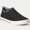 Pantofi de damă negri Ralph Lauren Jordyn Slip-On
