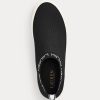 Pantofi de damă negri Ralph Lauren Jordyn Slip-On