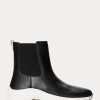 Pantofi de damă negri Ralph Lauren Rylee din piele lustruită Pantofi de damă negri Ralph Lauren Rylee din piele lustruită