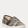 Pantofi de damă Snake Ralph Lauren Jinny din piele în relief Pantofi de damă Snake Ralph Lauren Jinny din piele în relief