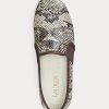 Pantofi de damă Snake Ralph Lauren Jinny din piele în relief Pantofi de damă Snake Ralph Lauren Jinny din piele în relief