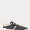 Pantofi de flanel Ralph Lauren Heritage Court II gri pentru bărbați Pantofi de flanel Ralph Lauren Heritage Court II gri pentru bărbați