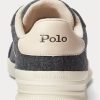 Pantofi de flanel Ralph Lauren Heritage Court II gri pentru bărbați Pantofi de flanel Ralph Lauren Heritage Court II gri pentru bărbați