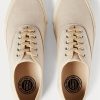 Pantofi de pânză Ralph Lauren bej pentru bărbați Pantofi de pânză Ralph Lauren bej pentru bărbați