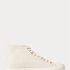 Pantofi de pânză Ralph Lauren Mayport crem pentru bărbați Pantofi de pânză Ralph Lauren Mayport crem pentru bărbați