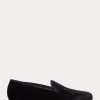 Pantofi de rochie din catifea brodate Ralph Lauren Alonzo pentru bărbați negri