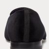 Pantofi de rochie din catifea brodate Ralph Lauren Alonzo pentru bărbați negri
