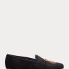 Pantofi de rochie din catifea Ralph Lauren Alonzo Bullion Crest negri pentru bărbați Pantofi de rochie din catifea Ralph Lauren Alonzo Bullion Crest negri pentru bărbați
