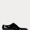 Pantofi de rochie din piele lăcuită Ralph Lauren Paget pentru bărbați negri Pantofi de rochie din piele lăcuită Ralph Lauren Paget pentru bărbați negri