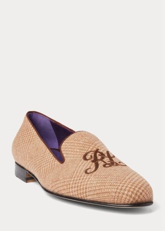 Pantofi de rochie Ralph Lauren Alonzo Glen Plaid Tweed pentru bărbați maro / maro Pantofi de rochie Ralph Lauren Alonzo Glen Plaid Tweed pentru bărbați maro / maro