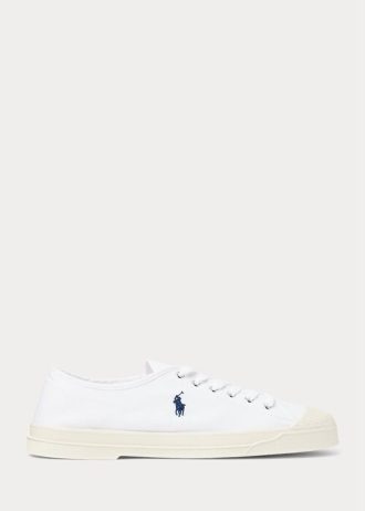 Pantofi de sport cu vârf de pânză Ralph Lauren Essence 100 pentru bărbați alb/marin Pantofi de sport cu vârf de pânză Ralph Lauren Essence 100 pentru bărbați alb/marin