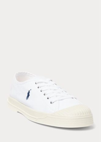 Pantofi de sport cu vârf de pânză Ralph Lauren Essence 100 pentru bărbați alb/marin Pantofi de sport cu vârf de pânză Ralph Lauren Essence 100 pentru bărbați alb/marin
