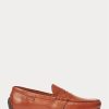 Pantofi maro pentru bărbați Ralph Lauren Reynold din piele șofer casual