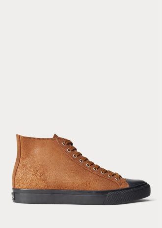 Pantofi maro Ralph Lauren Mayport din piele intoarsa pentru barbati Pantofi maro Ralph Lauren Mayport din piele intoarsa pentru barbati
