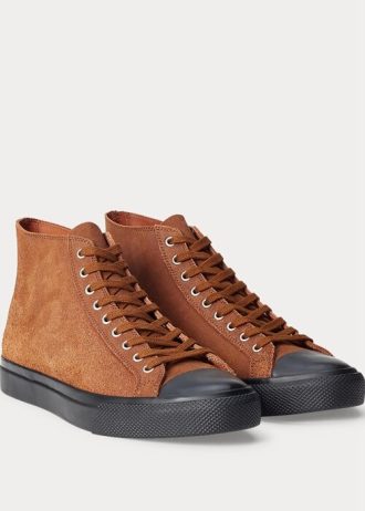 Pantofi maro Ralph Lauren Mayport din piele intoarsa pentru barbati Pantofi maro Ralph Lauren Mayport din piele intoarsa pentru barbati