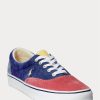 Pantofi multicolori pentru bărbați Ralph Lauren Keaton din velur blocat Pantofi multicolori pentru bărbați Ralph Lauren Keaton din velur blocat