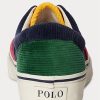 Pantofi multicolori pentru bărbați Ralph Lauren Keaton din velur blocat Pantofi multicolori pentru bărbați Ralph Lauren Keaton din velur blocat