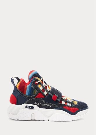 Pantofi multicolori pentru bărbați Ralph Lauren PS100 cu imprimeu multiplu Pantofi multicolori pentru bărbați Ralph Lauren PS100 cu imprimeu multiplu