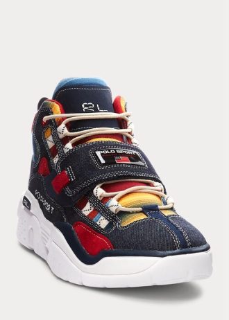 Pantofi multicolori pentru bărbați Ralph Lauren PS100 cu imprimeu multiplu Pantofi multicolori pentru bărbați Ralph Lauren PS100 cu imprimeu multiplu