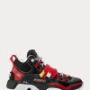 Pantofi înalți pentru bărbați, negri/roșii, Ralph Lauren PS100 Pantofi înalți pentru bărbați, negri/roșii, Ralph Lauren PS100