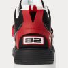 Pantofi înalți pentru bărbați, negri/roșii, Ralph Lauren PS100 Pantofi înalți pentru bărbați, negri/roșii, Ralph Lauren PS100