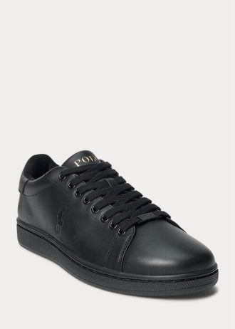Pantofi negri din piele Ralph Lauren Wilton pentru bărbați